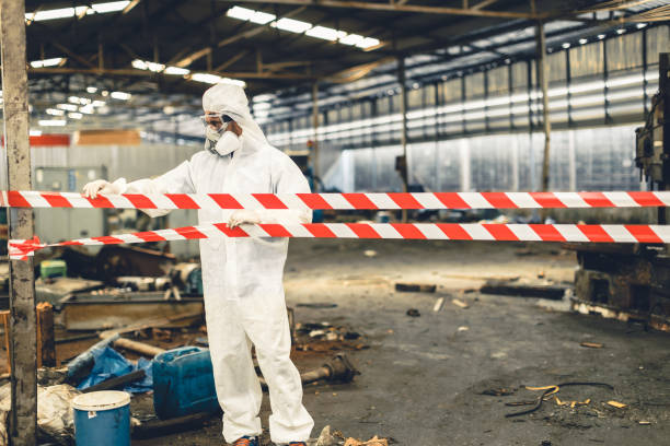 Professional Biohazard technician working in Marietta, GA